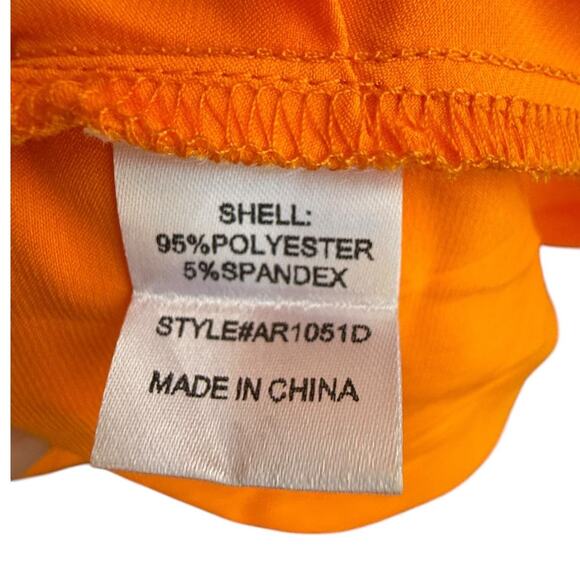 RIVIR Dress Women's Size Medium Orange - Picture 4 of 9